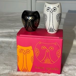 Kate Spade Woodland Park Owl salt and pepper shakers by Lenox.